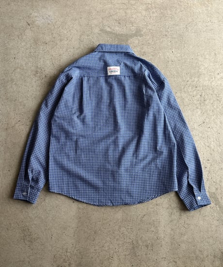 blue check over shirt