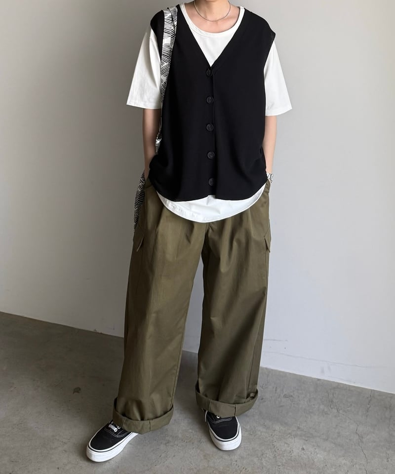 summer knit button vest【一部予約】 | ARULLE