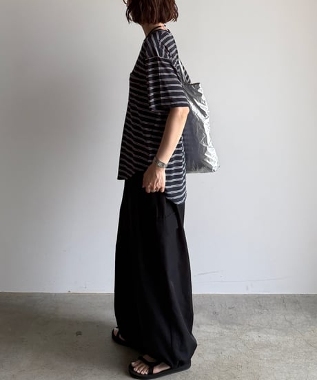sheer border knit t-shirt