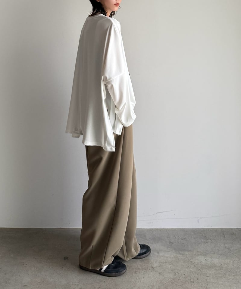 two tuck cocoon pants (set up対応)【一部予約】 | ARULLE