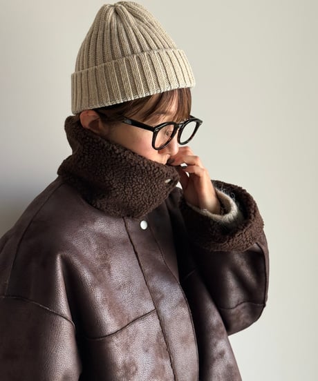 reversible mouton coat