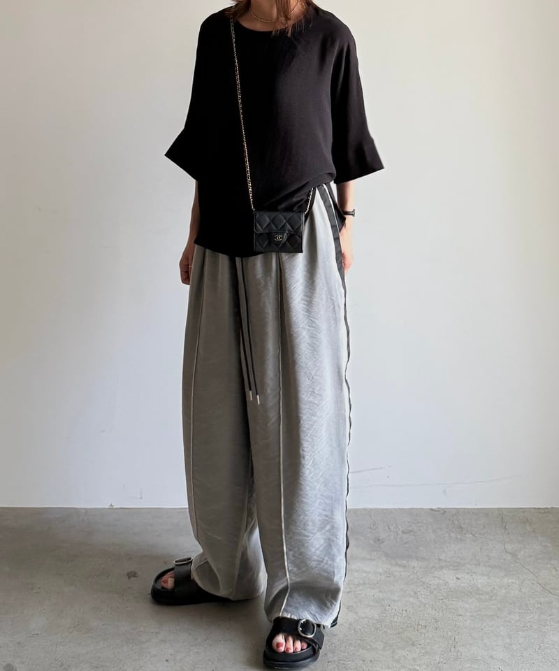 SLIT LINE PANTS ふじあみ　スリットラインパンツ【新品】 layered side line pants | ARULLE