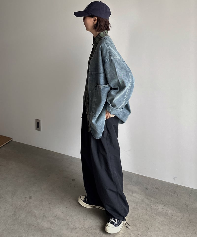 ARULLE v-collar denim jacket