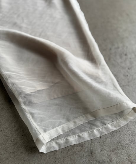 sheer lyocell tuck pants〈new color〉