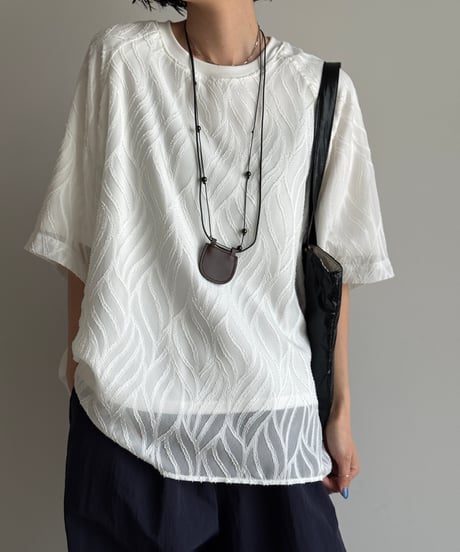 leather motif necklace【一部予約】