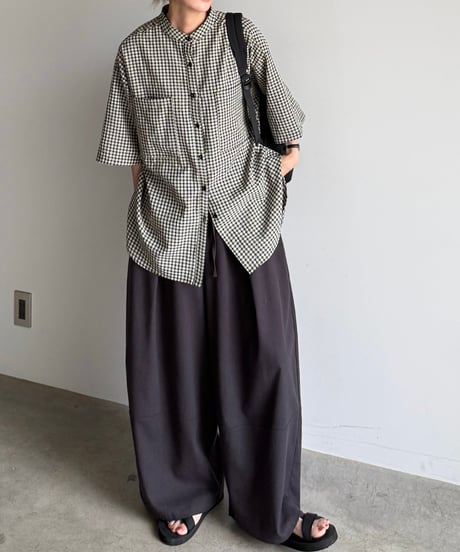 linen blend relax pants