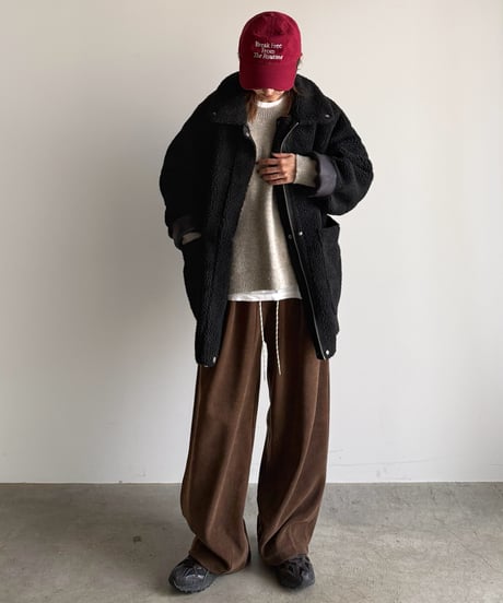 reversible mouton coat