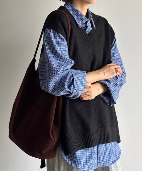 blue check over shirt