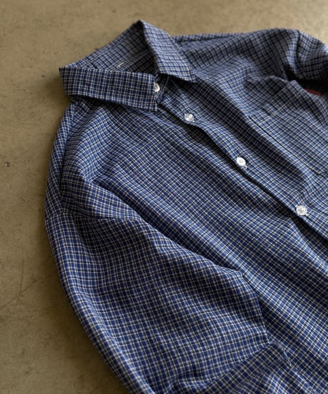 blue check over shirt
