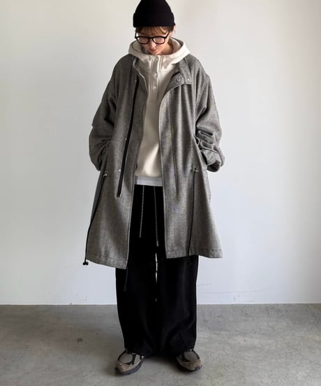 half snap hood sweat