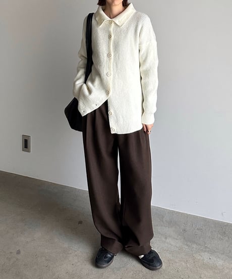 roll up warm slacks〈plain〉