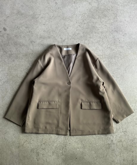 collarless cocoon jacket (set up対応)