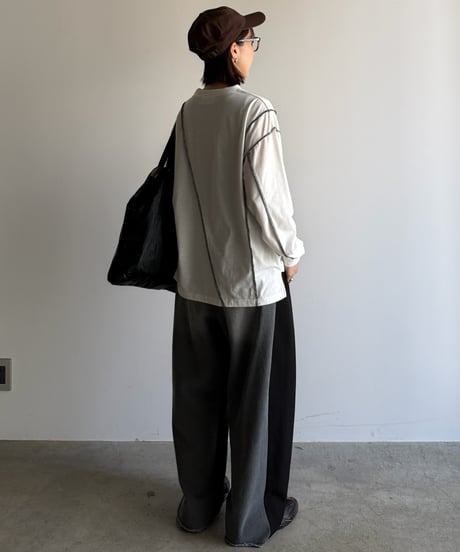 lock stitch long t-shirt
