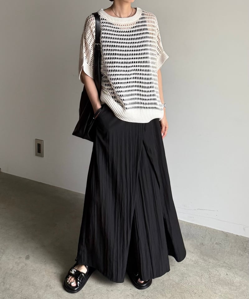 overlap long skirt | ARULLE