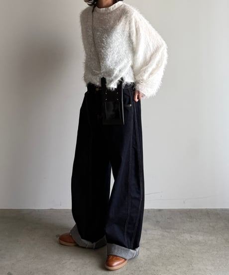 front stitch straight denim