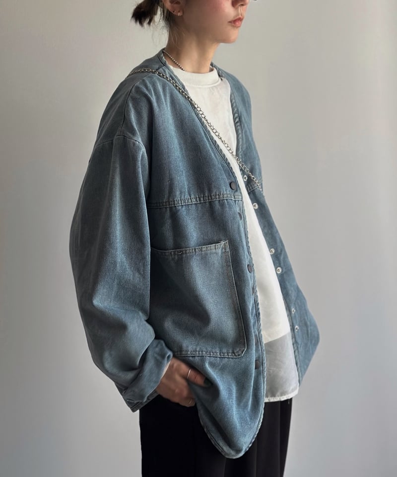 ARULLE v-collar denim jacket デニムジャケット ARULLE v-collar denim Jacket デニムジャケット