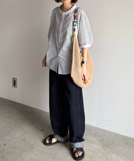 flower belt mesh bag
