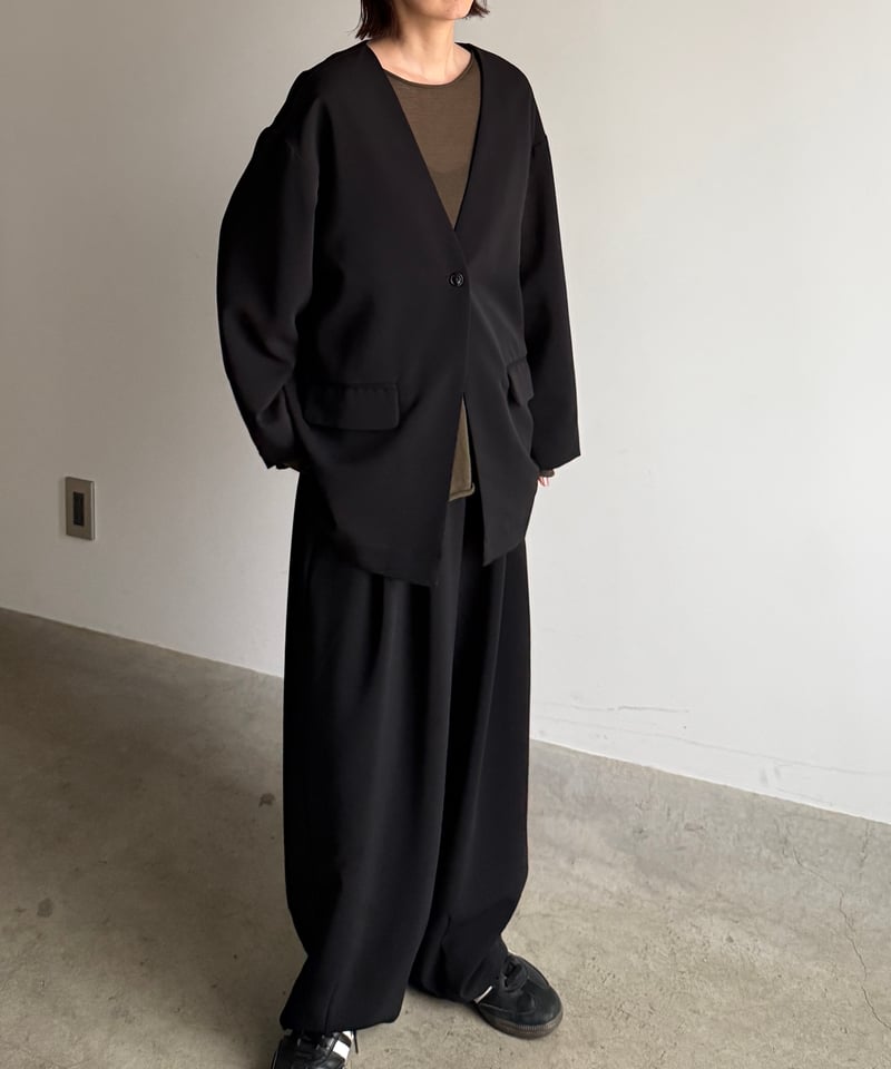 two tuck cocoon pants (set up対応) | ARULLE