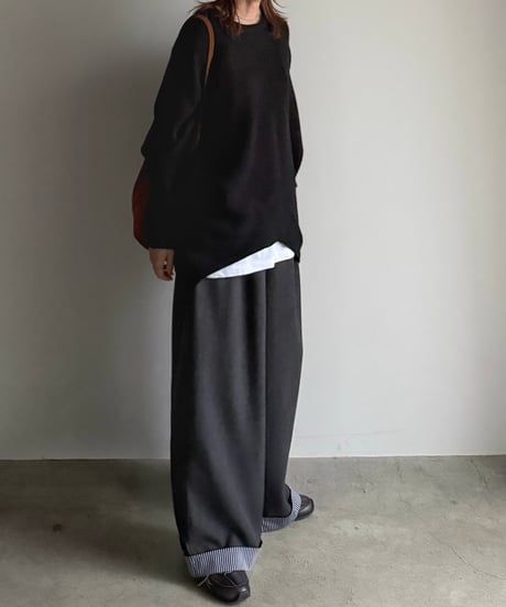 fold stripe pants