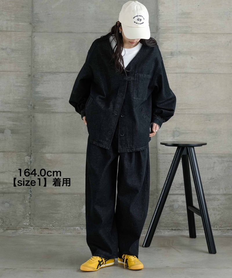 FASHIRU ×ARULLE denim ブラック デニムジャケット FASHIRU (×ARULLE