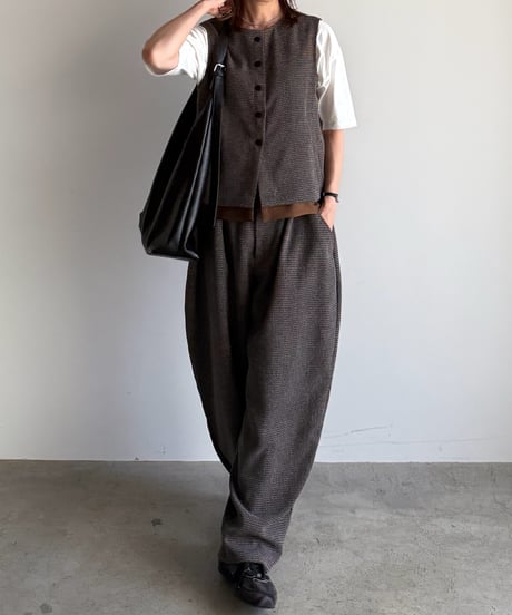 cocoon tweed pants (set up対応)