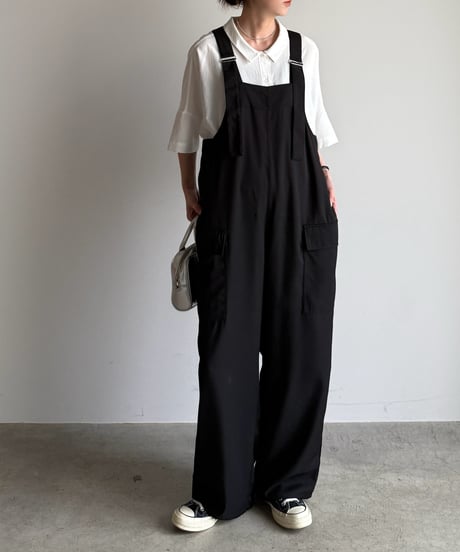 wide straight salopette