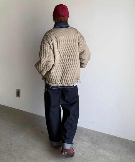 pleats curve denim