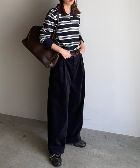 border knit polo