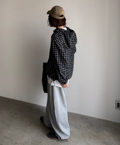 pattern hoody shirt