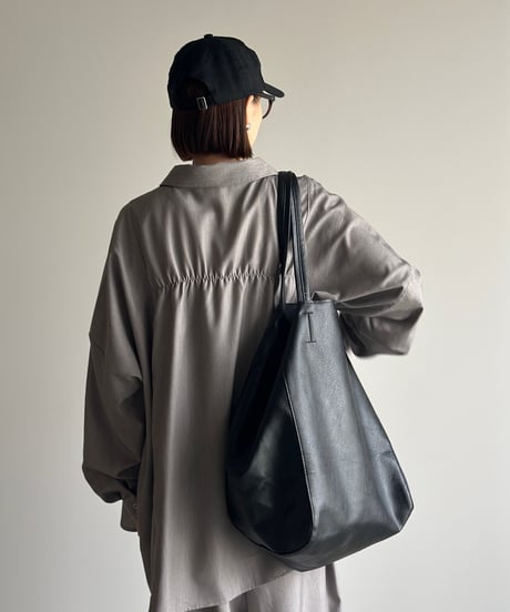 big leather tote bag【一部予約】