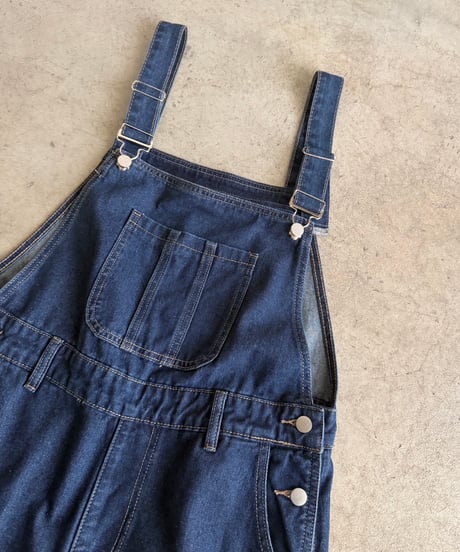 loose fit denim salopette