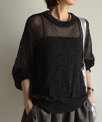 sheer loose knit PO
