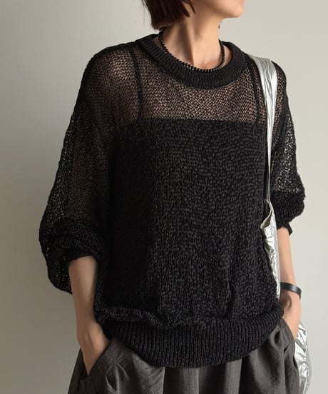 sheer loose knit PO