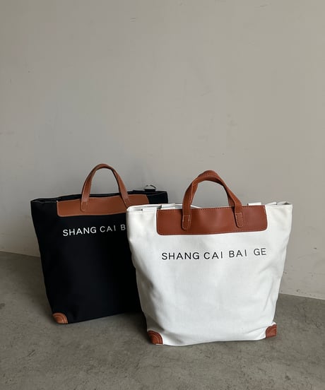 3way canvas logo tote bag