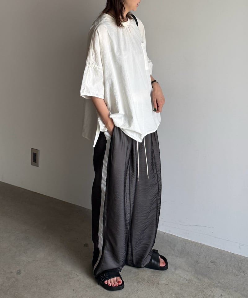 layered side line pants | ARULLE