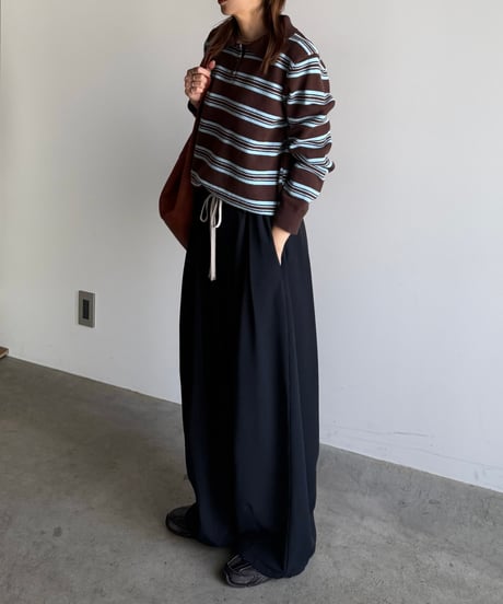 border knit polo