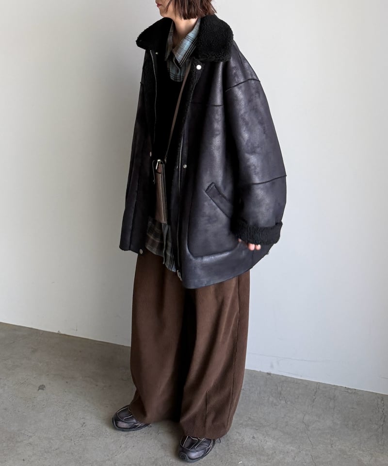 reversible mouton coat | ARULLE