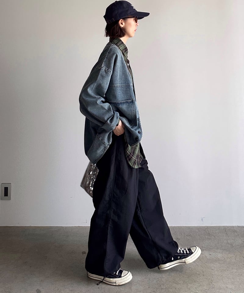 v-collar denim jacket | ARULLE