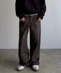loose brown denim