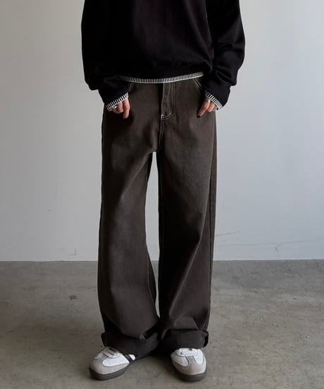 loose brown denim