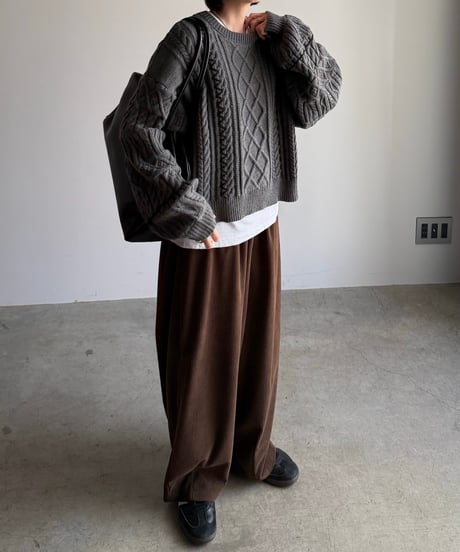hand stitch cable knit
