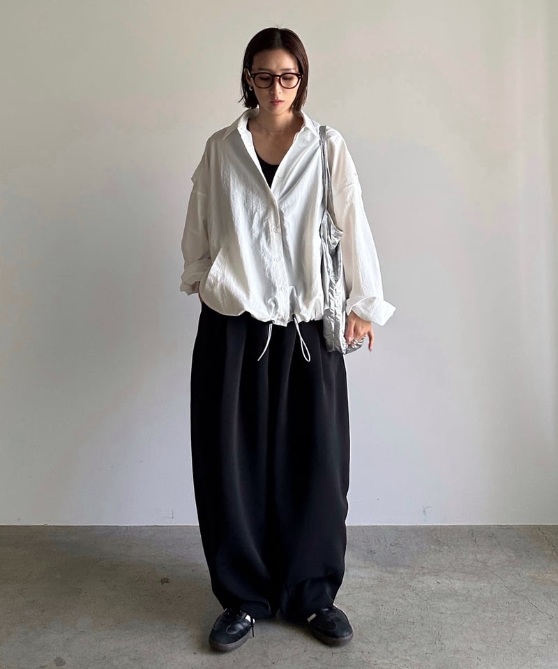 two tuck cocoon pants (set up対応)【一部予約】 | ARULLE