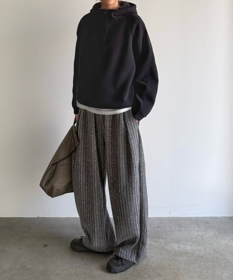 half snap hood sweat