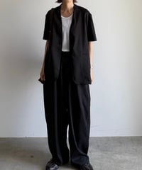 v-collar short sleeve jacket (set up対応)