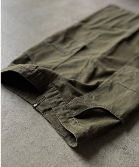 military cargo long skirt