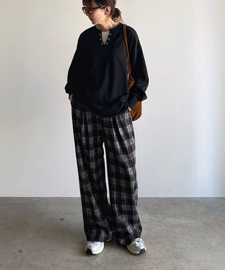 easy check pants