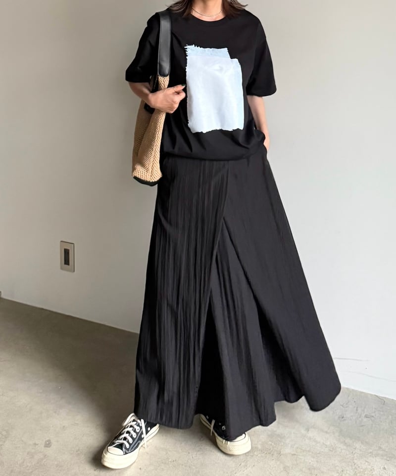 overlap long skirt | ARULLE