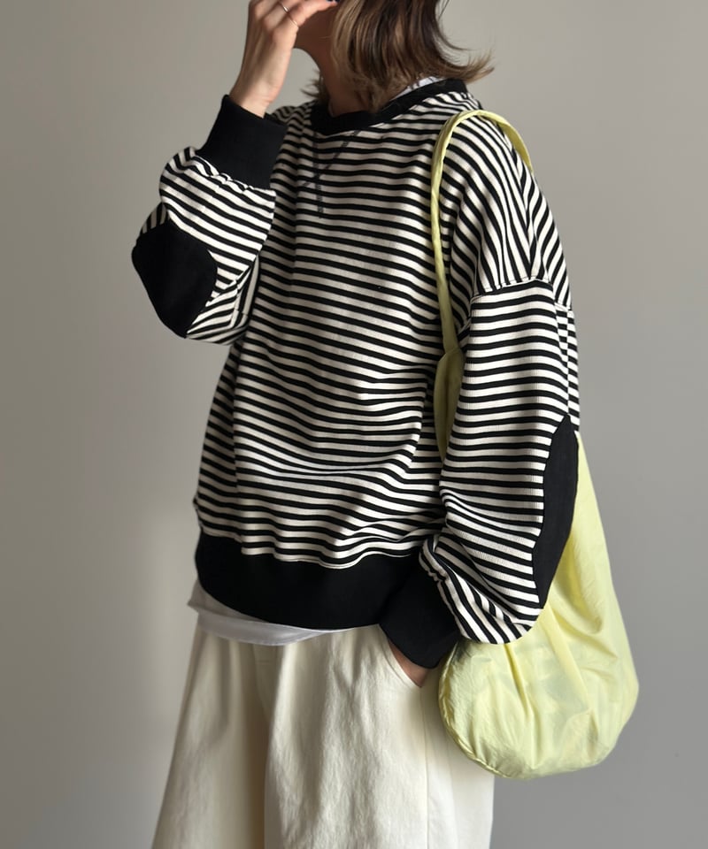 elbow pad border sweat【予約商品】 | ARULLE