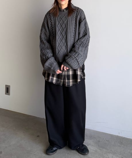 hand stitch cable knit