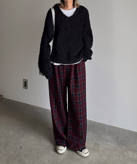 easy check pants